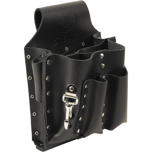 Tool Pouch, Multiple Tool Holder, Leather, 8 Pockets Kelford