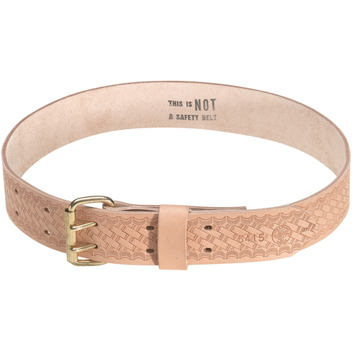 Heavy-Duty Embossed Tool Belt, Leather, Tan Kelford