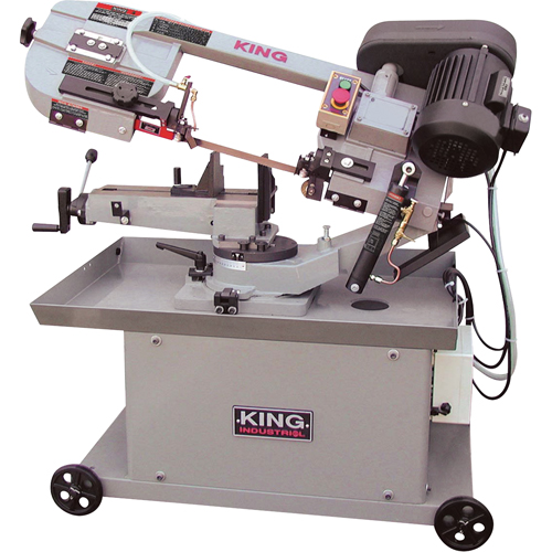 Metal Cutting Dual Swivel Band Saws, Horizontal/Vertical, Round 7" and 7" x12"  Rectangular Cutting Capacity Kelford