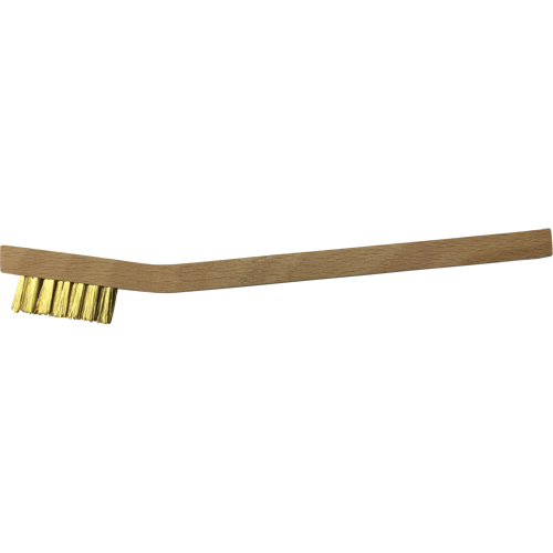 Small Cleaning Scratch Brushes, Brass, 3 x 7 Wire Rows, 7-3/4" Long Kelford