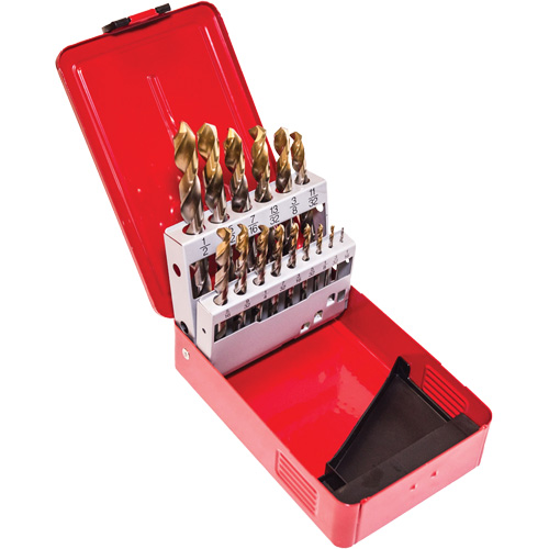 Jobber Drill Set, 15 Pieces, High Speed Steel Kelford