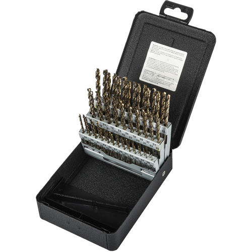 Jobber Length Drill Bit Set, 60 Pieces, High Speed Cobalt Kelford
