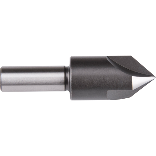 Straight Shank Countersink, 3/8", High Speed Steel, 60° Angle, 3 Flutes Kelford