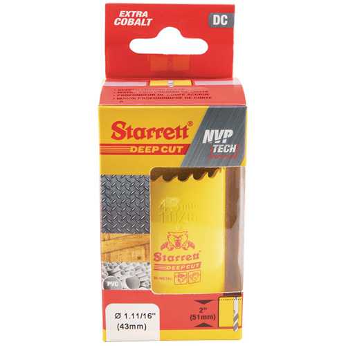 Bi-Metal Holesaw - 1-11/1, 1-11/16", 2" Depth of Cut, Bi-Metal Kelford