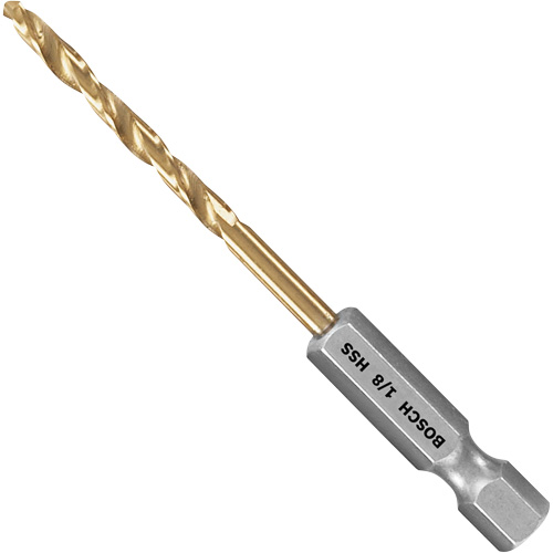 Impact Tough Drill Bit, High Speed Steel, 1-3/4" Flute, 135° Point Kelford