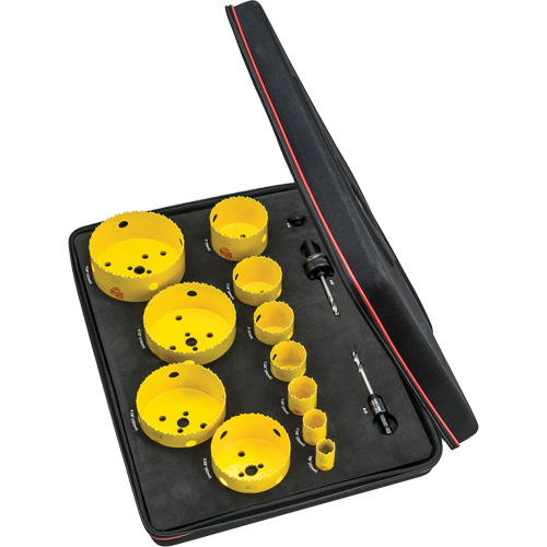 Trousse de scie cloche pour &eacute;lectricien, 14 morcea Kelford