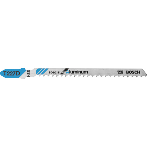 Jigsaw Blades, High Speed Steel, T-Shank, 4" L, 8 TPI Kelford