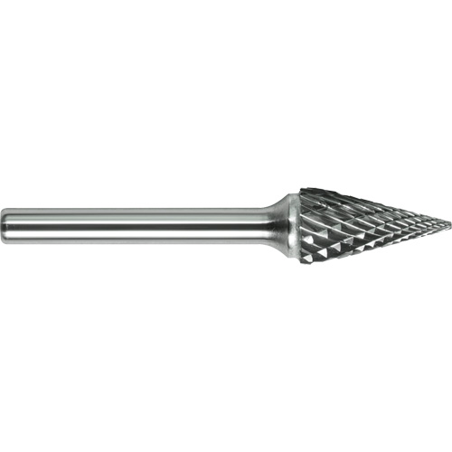Drillco&reg; Solid Carbide Burr, SM-4L, 3/8" Dia., 1/4" Shank, 1" Depth of Cut Kelford