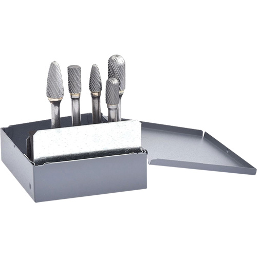 Jeu de fraises en carbure &agrave; double coupe, 5 morceaux Kelford