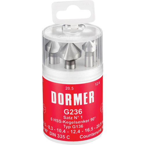 Jeu de fraises coniques 90°, 6 morcea Kelford