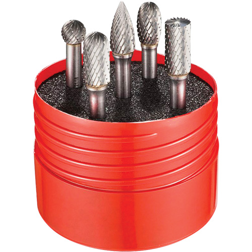 Double Cut Rotary Burr Set, 5 Pieces Kelford