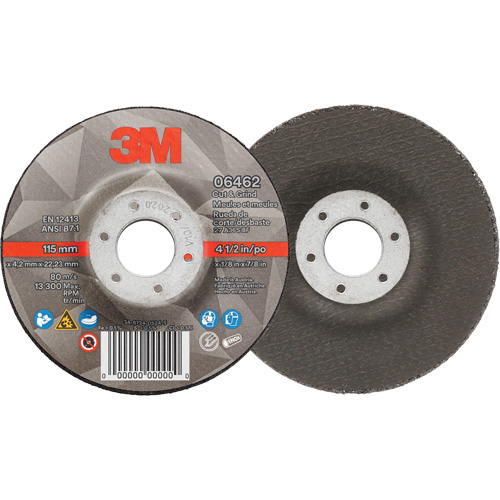 Cut & Grind Wheel, 4-1/2" x 1/8", 7/8" Arbor, Type 27, Ceramic Kelford