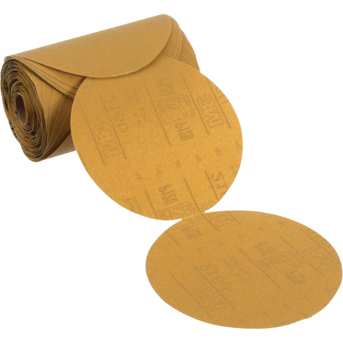 Disque abrasif dor&eacute; en rouleau Stikit, 6" dia., Grain P120, Oxyde d'aluminium Kelford