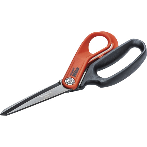 Heavy-Duty Titanium Coated Tradesman Shears, 10", Rings Handle Kelford