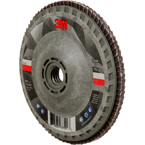 769F Quick Change Flap Disc, 4-1/2" x 5/8"-11, Type 27, 120+ Grit, Ceramic Kelford