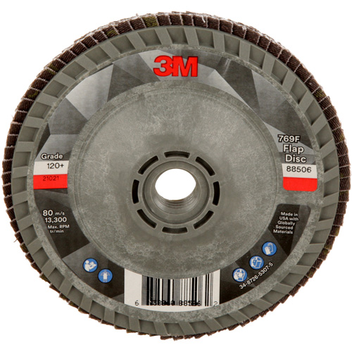 769F Quick Change Flap Disc, 4-1/2" x 5/8"-11, Type 29, 120+ Grit, Ceramic Kelford