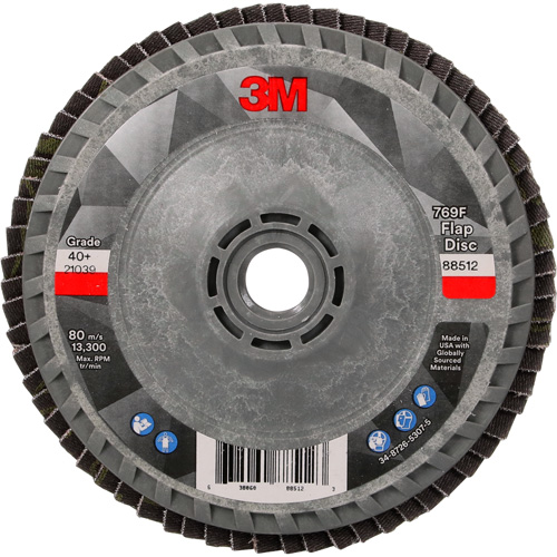 769F Quick Change Flap Disc, 4-1/2" x 5/8"-11, Type 27, 40+ Grit, Ceramic Kelford