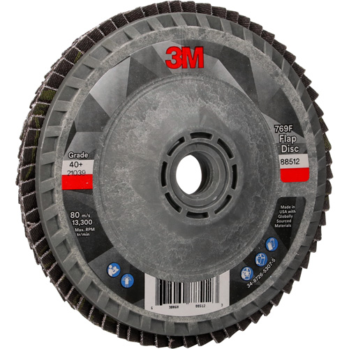 769F Quick Change Flap Disc, 4-1/2" x 5/8"-11, Type 27, 40+ Grit, Ceramic Kelford