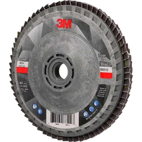 769F Quick Change Flap Disc, 4-1/2" x 5/8"-11, Type 27, 40+ Grit, Ceramic Kelford