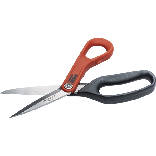 Cisaille tout usage en acier inoxydable pour ouvrier professionnel, 8-1/2", Poign&eacute;e Anneaux Kelford