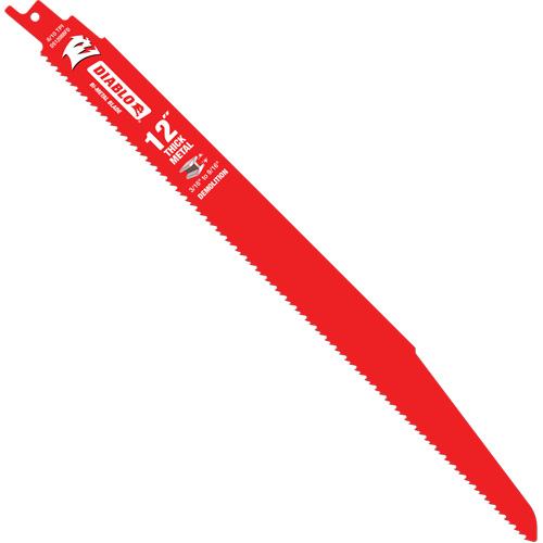 Reciprocating Blade for Thick Metal/Demolition, Bi-Metal, 8-10 TPI, 12" L Kelford