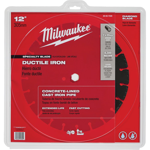 Circular Saw Blade, 12", Ductile Iron Use Kelford
