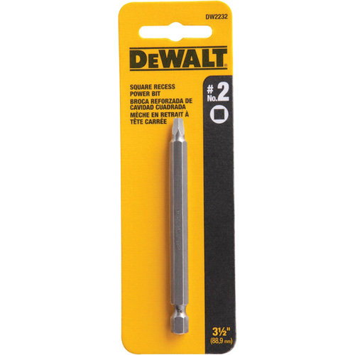 Embout pour outil motoris&eacute;, Carr&eacute;e, Embout #2, Prise 3-1/2", Longueur 3-3/5" Kelford