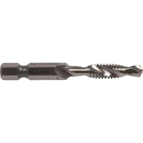 Foret/taraud, 1/4", Acier rapide Kelford