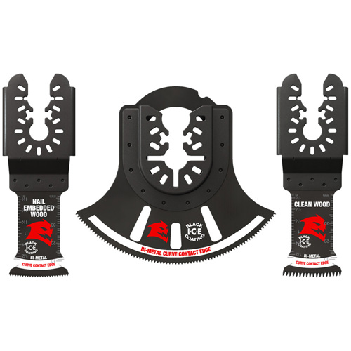 3-Piece Universal Fit Bi-Metal Oscillating Blade Set Kelford