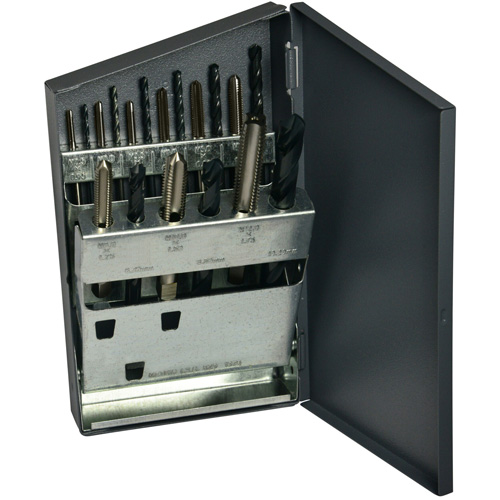 HTGP Metric Jobber Drill & Hand Tap Set, 18 Pieces Kelford