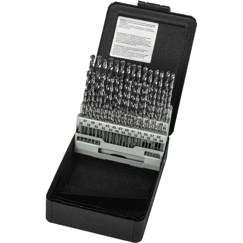 Jobber Length Drill Bit Set, 60 Pieces, High Speed Steel Kelford