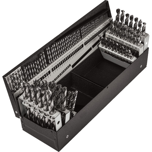 Jobber Length Combination Drill Bit Set, 114 Pieces, High Speed Steel Kelford