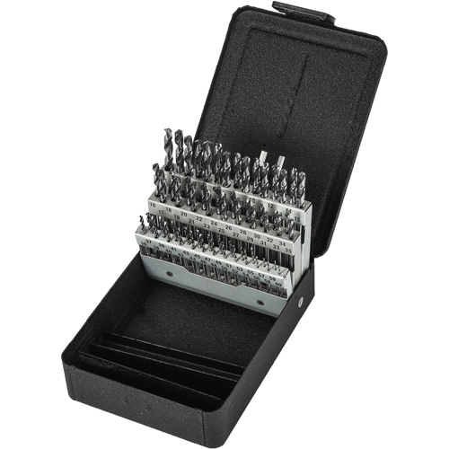 Stub Length Drill Bit Set, 60 Pieces, High Speed Steel Kelford
