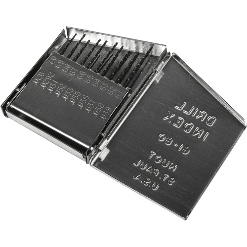 Jobber Length Drill Bit Set, 20 Pieces, High Speed Steel Kelford