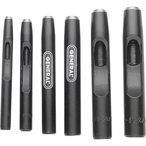 Jeu de poinçons creux en acier, 6 morcea Kelford