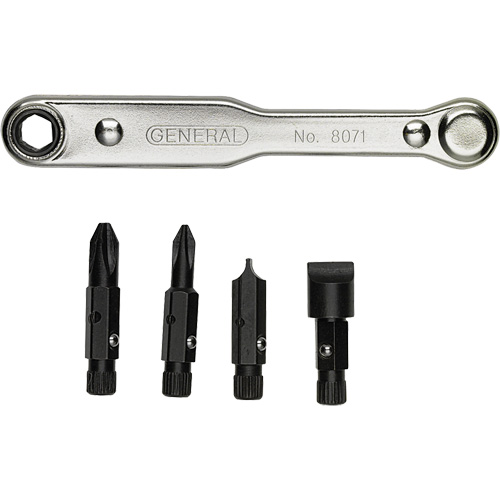 Ratcheting Offset Screwdriver Set, 5 Pcs. Kelford