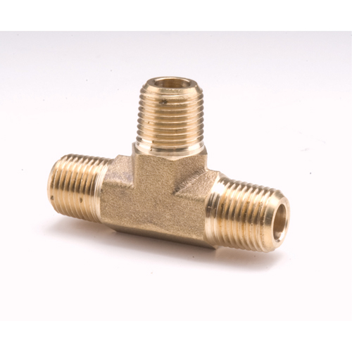 Male Pipe Tees, Brass, 1/4" Kelford