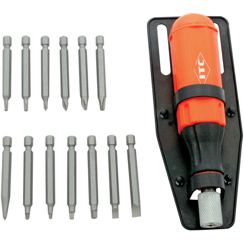 15-Piece Multi-Bit Screwdriver Set, Plastic Handle Kelford