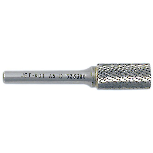 JET-KUT&reg; Cylindrical Shape Burr, 1/2" Dia., 1/4" Shank, 1" Depth of Cut Kelford