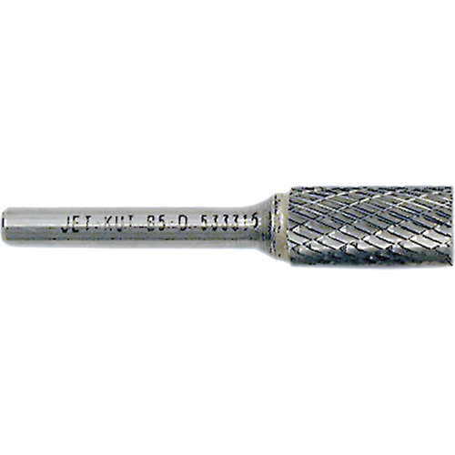 End-Cut Cylindrical Burr, 5/8" Dia., 1/4" Shank, 1" Depth of Cut Kelford