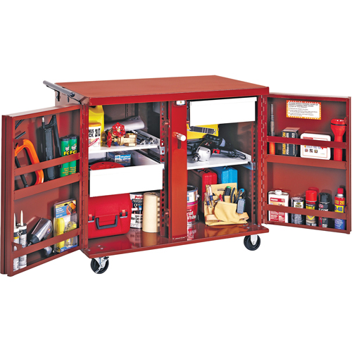 Rolling Work Bench, 43-7/8" W x 40-1/2" H x 26-7/8" D, 21.7 Cubic Feet Capacity Kelford