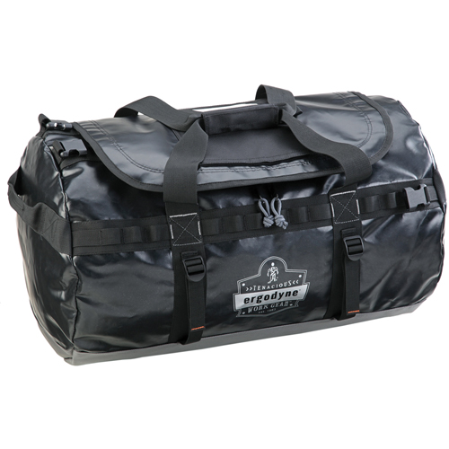 Water Resistant Duffel Bags, Vinyl, 1 Pockets, Black Kelford