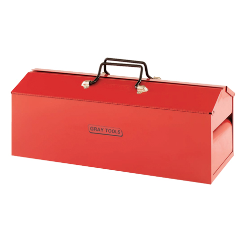 Tool Box, 8-13/20" D x 21-3/10" W x 9" H, Red Kelford