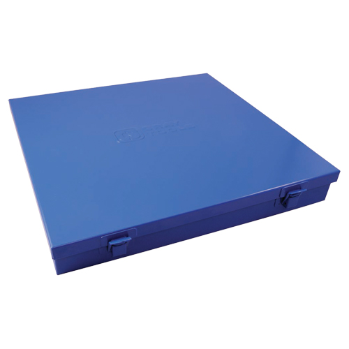 Slim Metal Box, 12" D x 11-1/2" W x 1-3/4" H, Blue Kelford