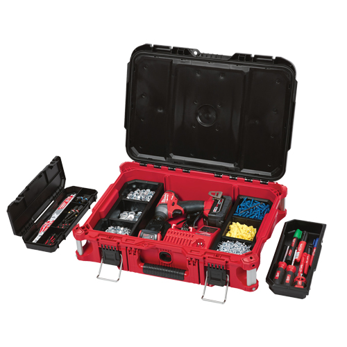 Boîte &agrave; outils Packout, 22" x 16" x 7", Noir/Rouge Kelford