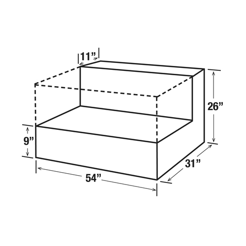 Steel Fuel Transfer Tank, Steel, 100 Gal. Capacity, Black Kelford