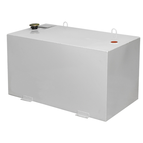 R&eacute;servoir de transfert pour carburant en acier, Acier, Capacit&eacute; 100 gal., Blanc Kelford