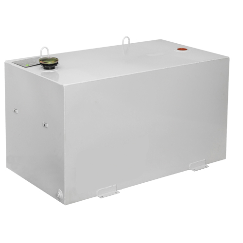 R&eacute;servoir de transfert pour carburant en acier, Acier, Capacit&eacute; 100 gal., Blanc Kelford
