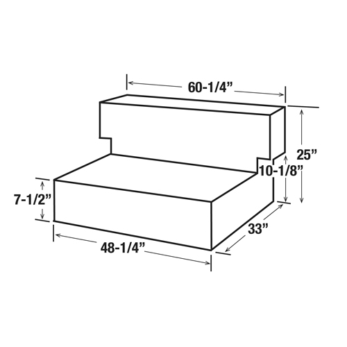 Steel Fuel Transfer Tank, Steel, 100 Gal. Capacity, White Kelford