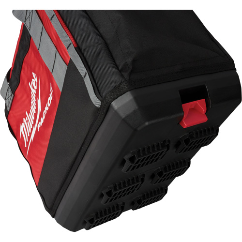 Packout Tool Bag, Ballistic Nylon, 2 Pockets, Black/Red Kelford